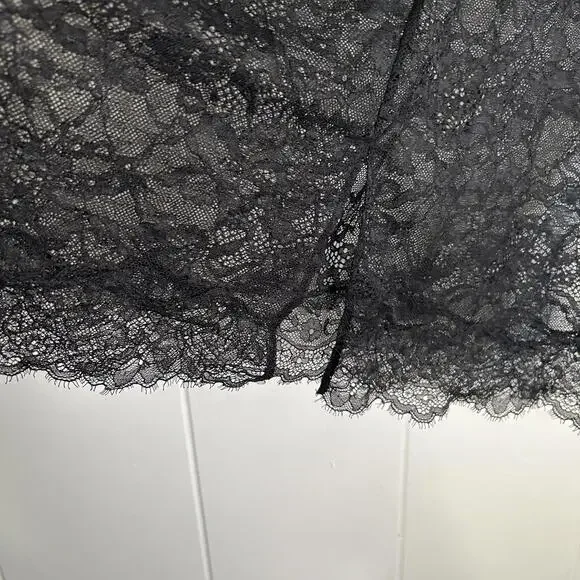 Victoria’s Secret Floral Lace Cutout Lace Slip Gown Lingerie Women's Medium - Picture 6 of 7